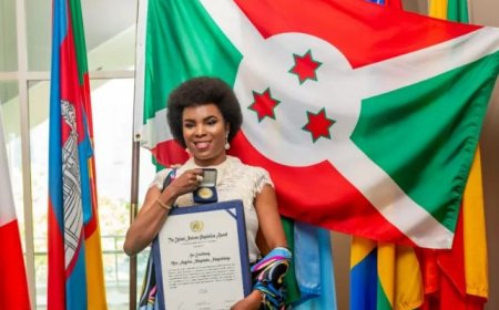 Umufasha wa Perezida w'Uburundi yahawe ishimwe n'Umuryango w'abibumbye.