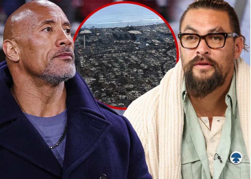 The ROCK na JASON Momoa batangaje ko bagiye gufasha abibasiwe n’inkongi y’umuriro muri Hawai.
