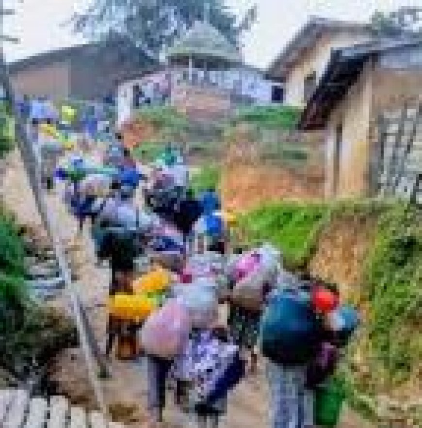 Lubero: a new massive fled people caused by the fighting between FARDC and M23 in Rutshuru