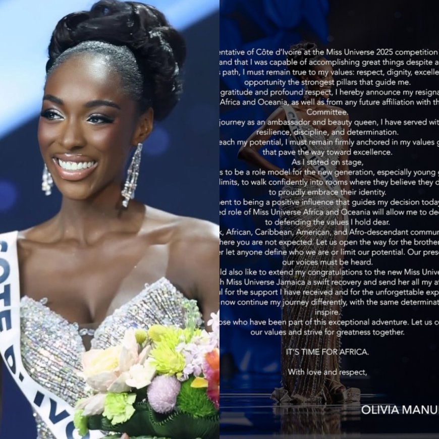 Olivia Yacé’s Resignation Exposes Deep Fractures in MU 2025 as Global Leaders Call Her “The True Queen