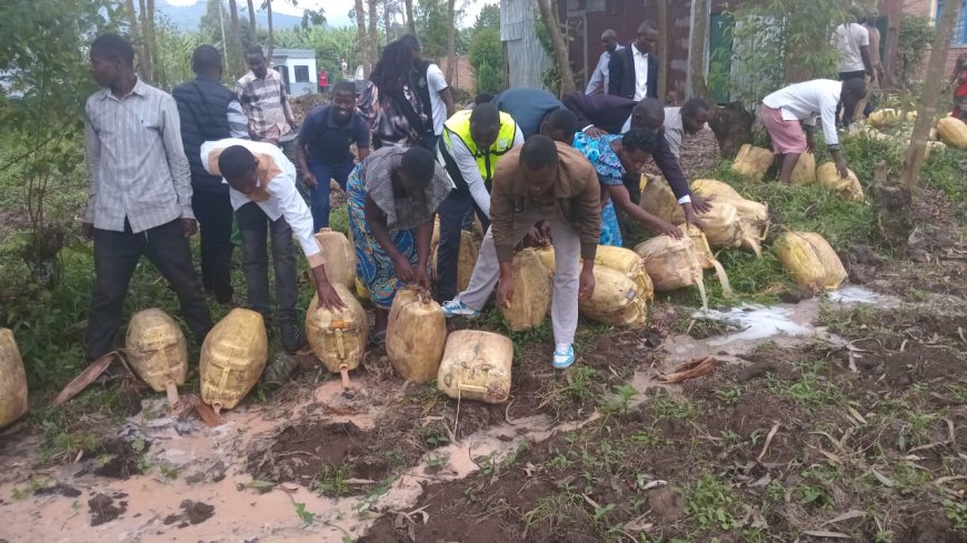 MUSANZE: Abaturage bakomeje kugira uruhare mu kurwanya ibinyobwa bitujuje ubuzirange